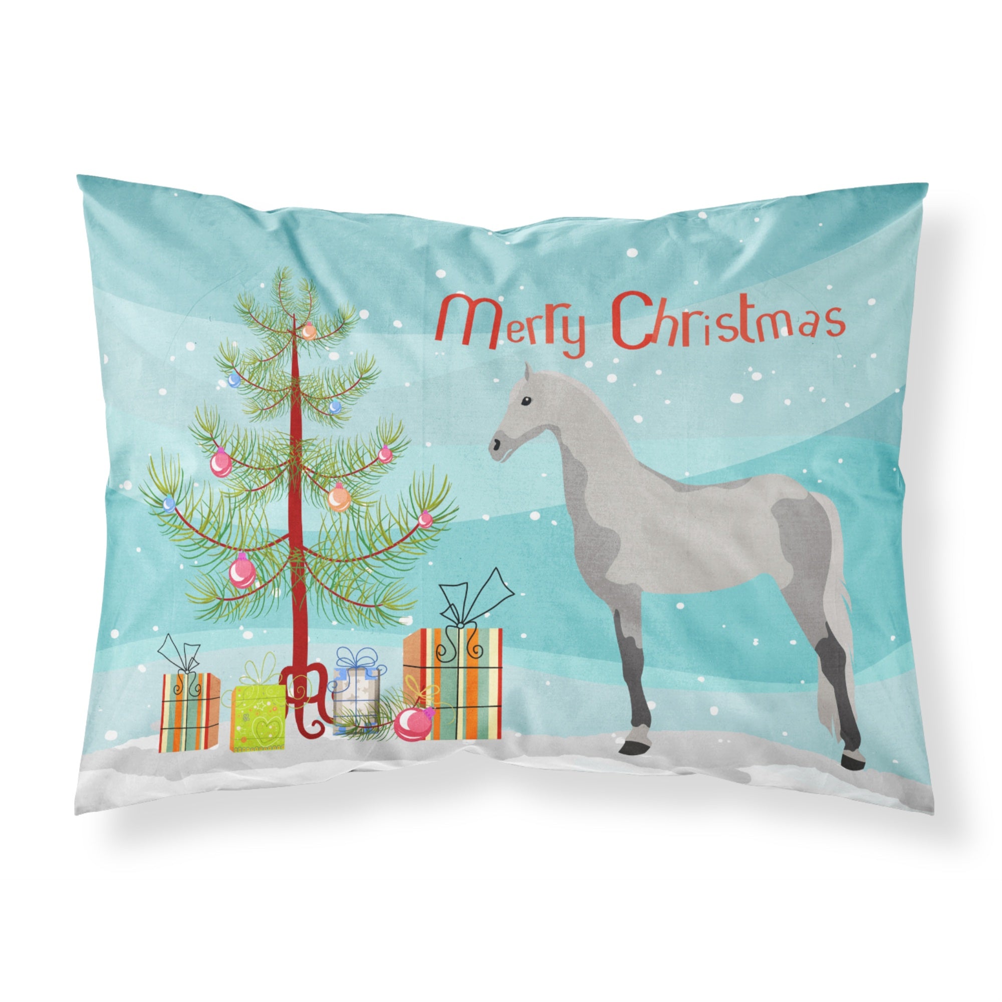 'Caroline'S Treasures Orlov Trotter Horse Christmas Pillowcase, Standard, Multicolor'