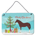 CarolineS Treasures English Thoroughbred Horse Christmas Metal Print, 8 Inch  Inch  X 12 Inch  Inch