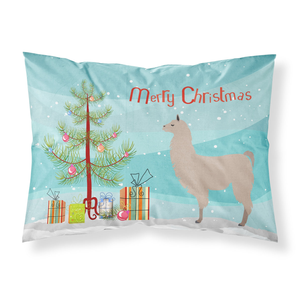'Caroline'S Treasures Llama Christmas Pillowcase, Standard, Multicolor'