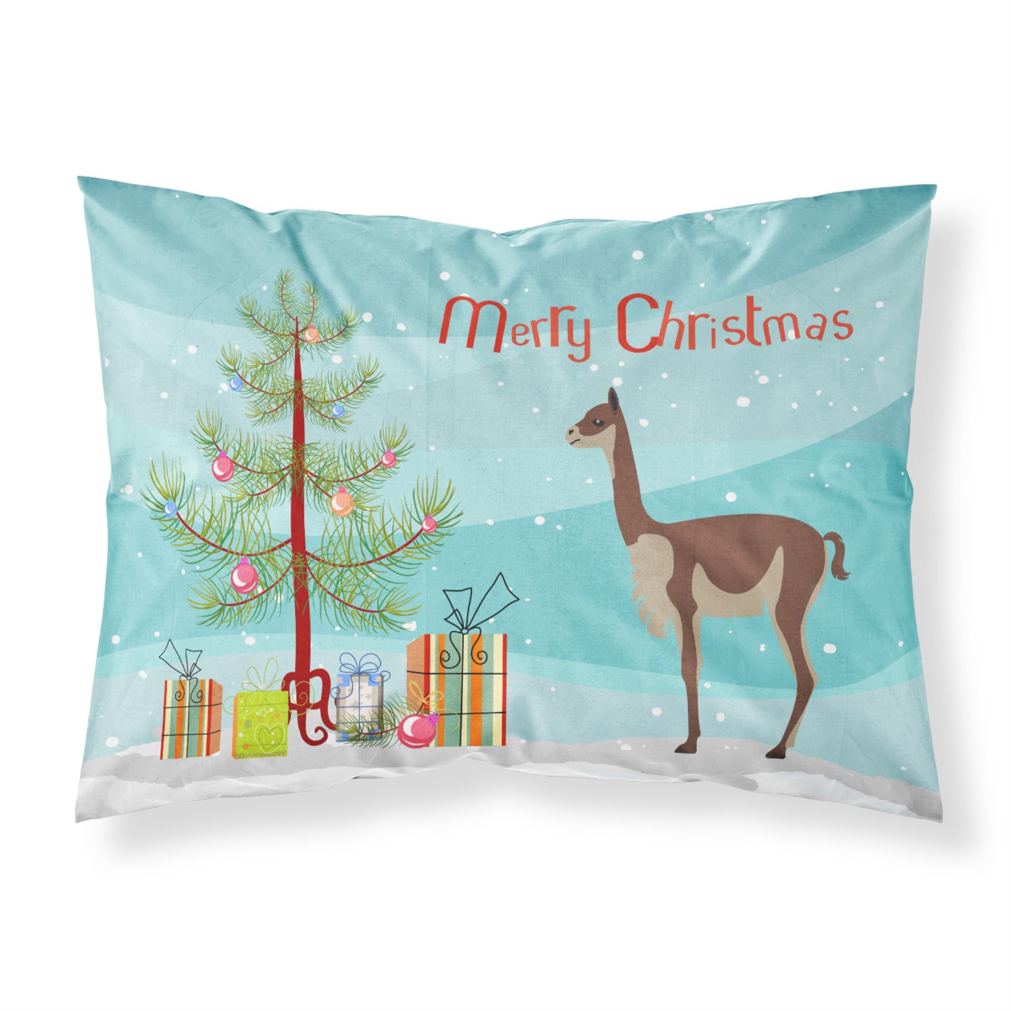 'Caroline'S Treasures Vicugna Or Vicuna Christmas Pillowcase, Standard, Multicolor'