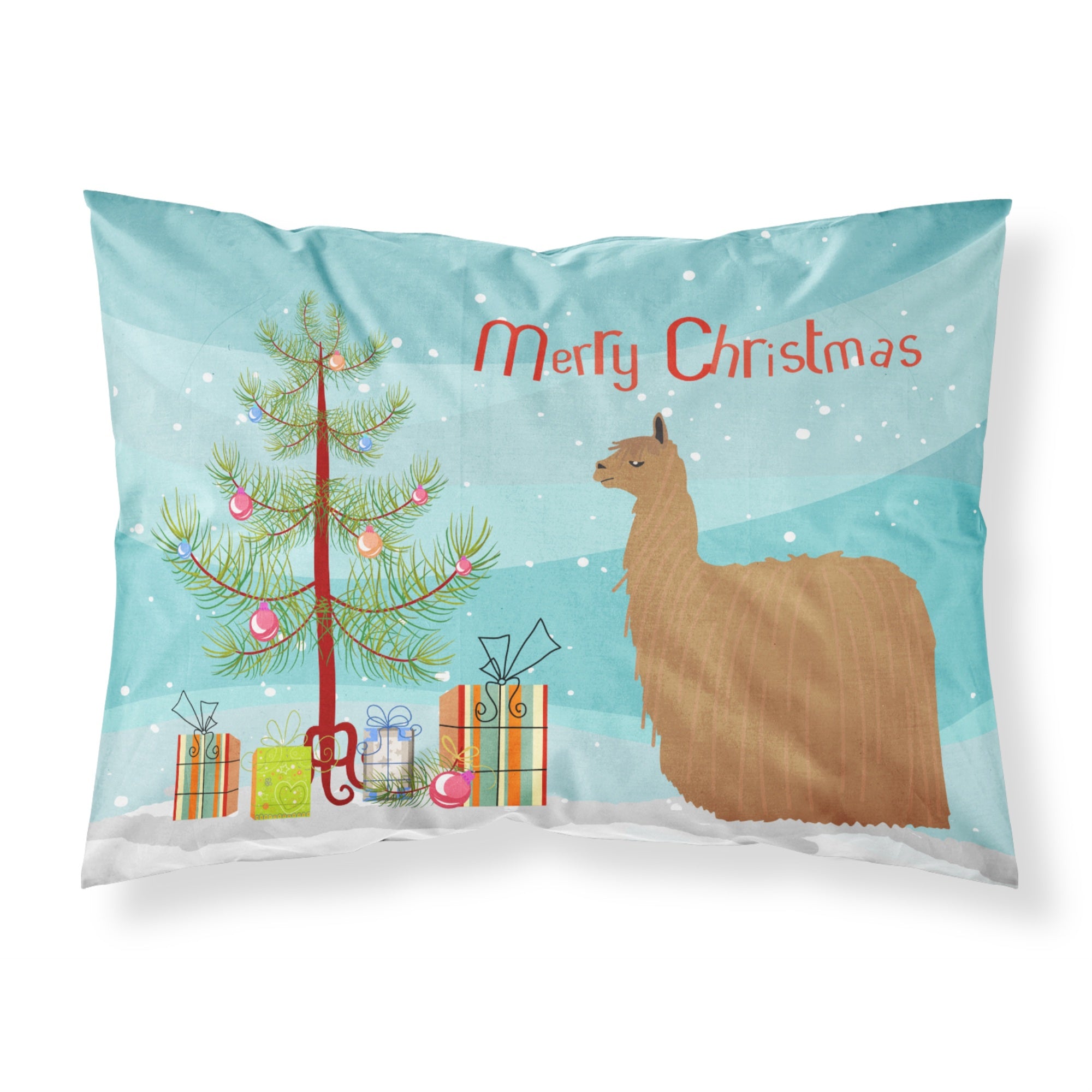 'Caroline'S Treasures ''Alpaca Suri Christmas'' Pillowcase, Standard, Multicolor'