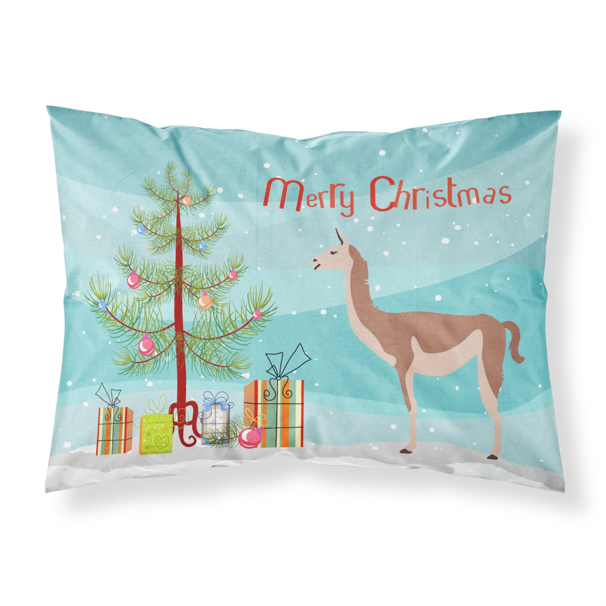 'Caroline'S Treasures Guanaco Christmas Pillowcase, Standard, Multicolor'