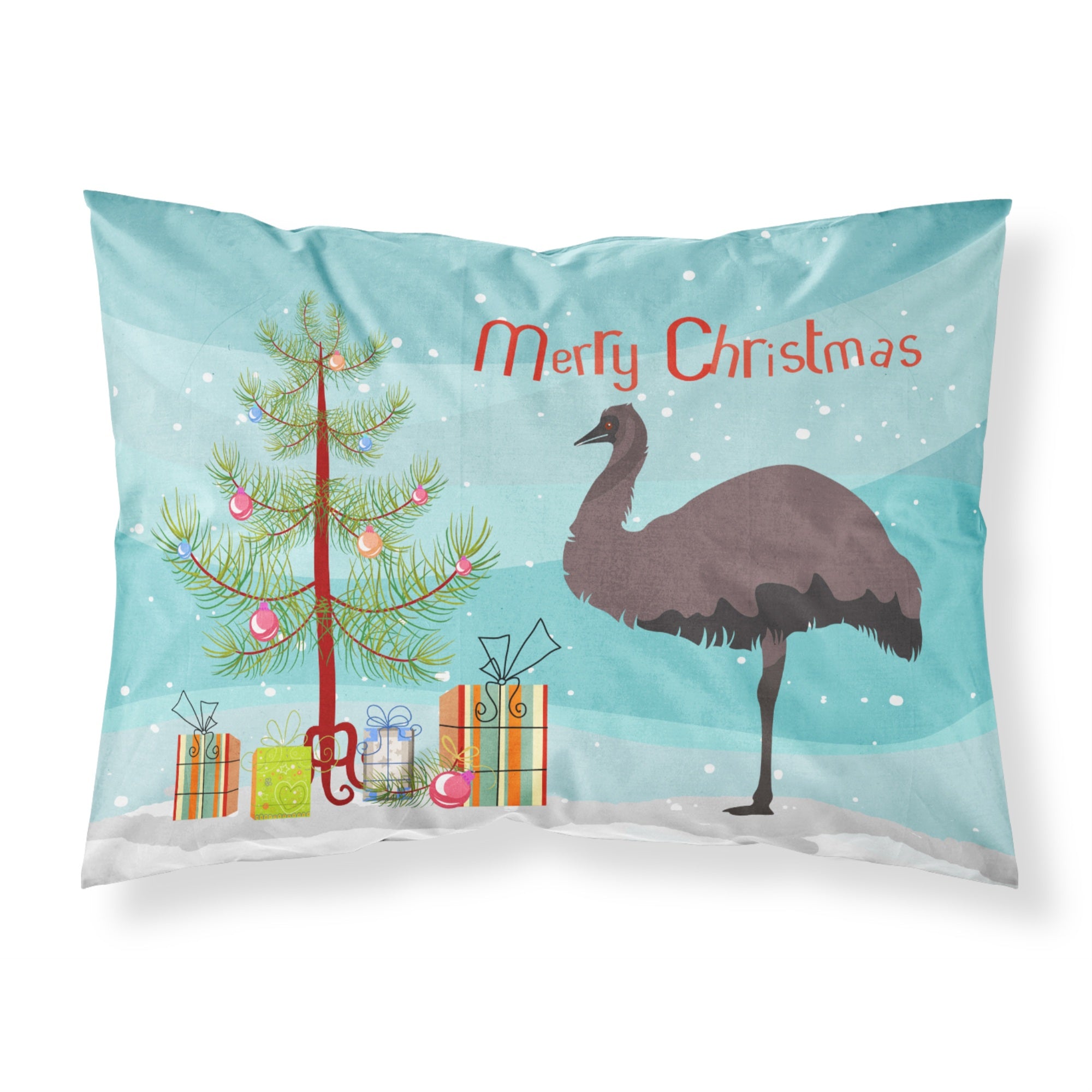 'Caroline'S Treasures Emu Christmas Pillowcase, Standard, Multicolor'