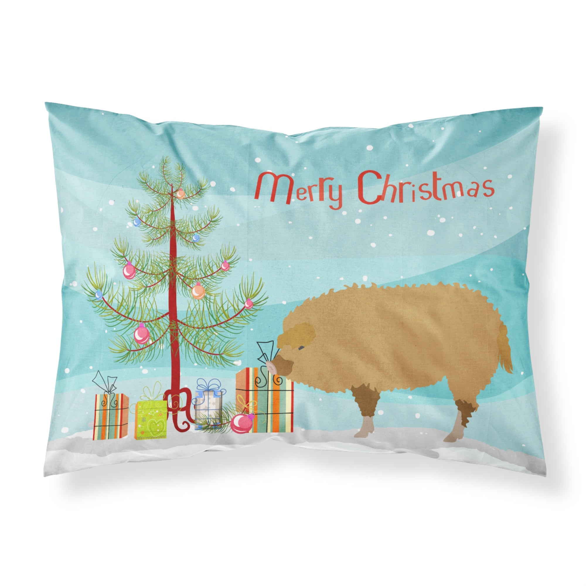 'Caroline'S Treasures Hungarian Mangalica Pig Christmas Pillowcase, Standard, Multicolor'