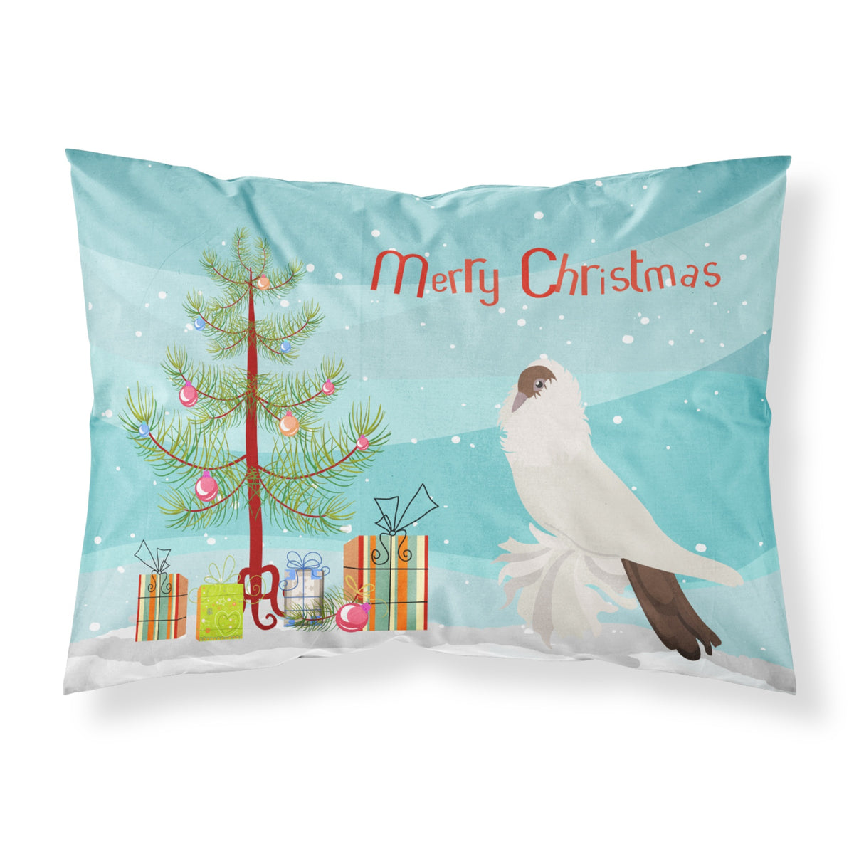 'Caroline'S Treasures German Helmet Pigeon Christmas Pillowcase, Standard, Multicolor'