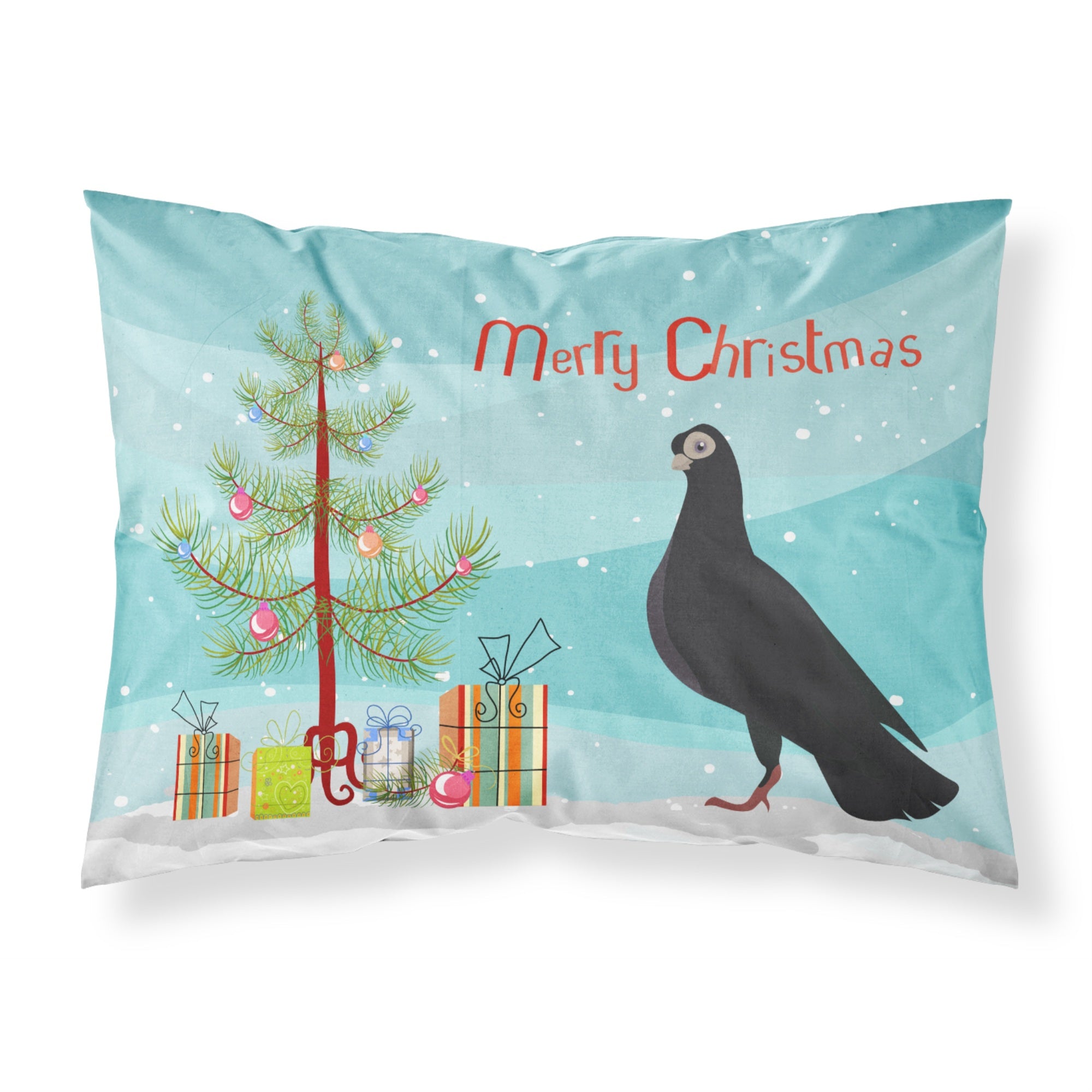'Caroline'S Treasures Budapest Highflyer Pigeon Christmas Pillowcase, Standard, Multicolor'