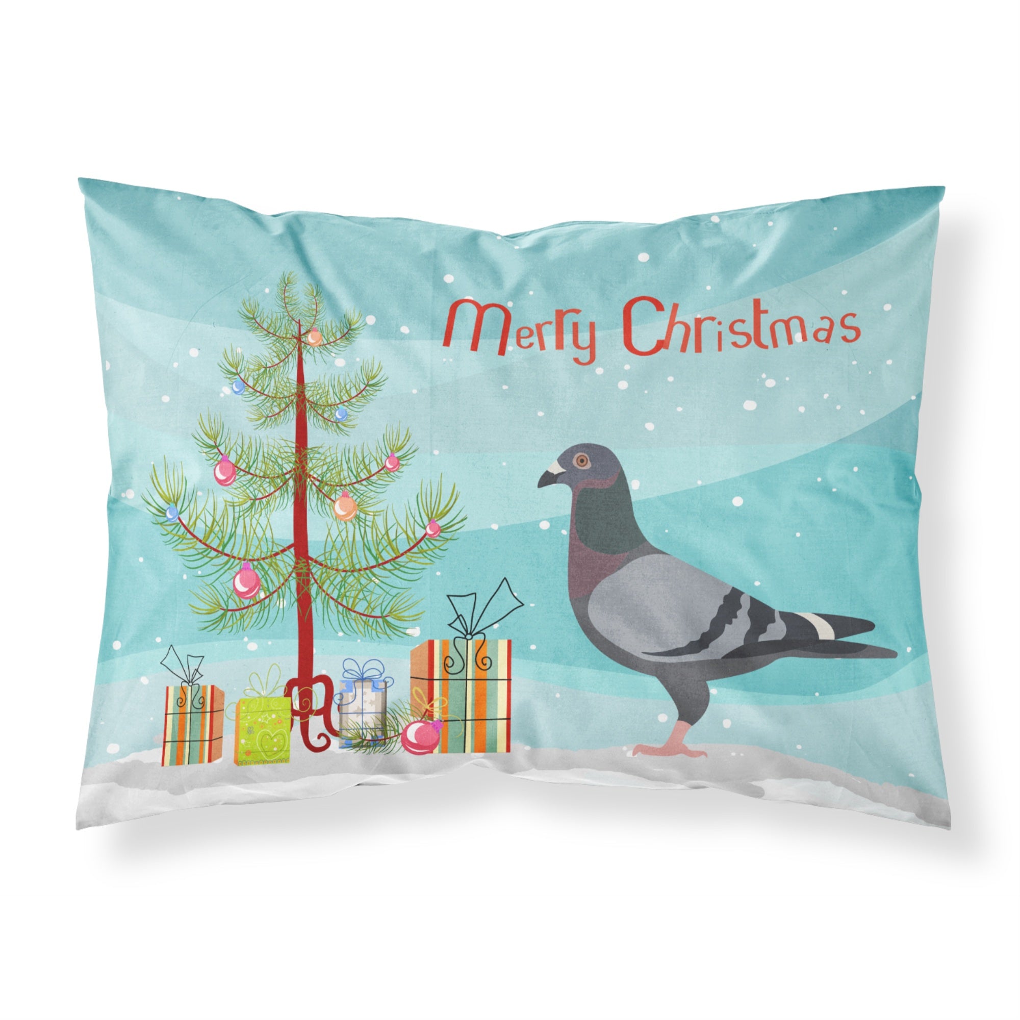 'Caroline'S Treasures Racing Pigeon Christmas Pillowcase, Standard, Multicolor'