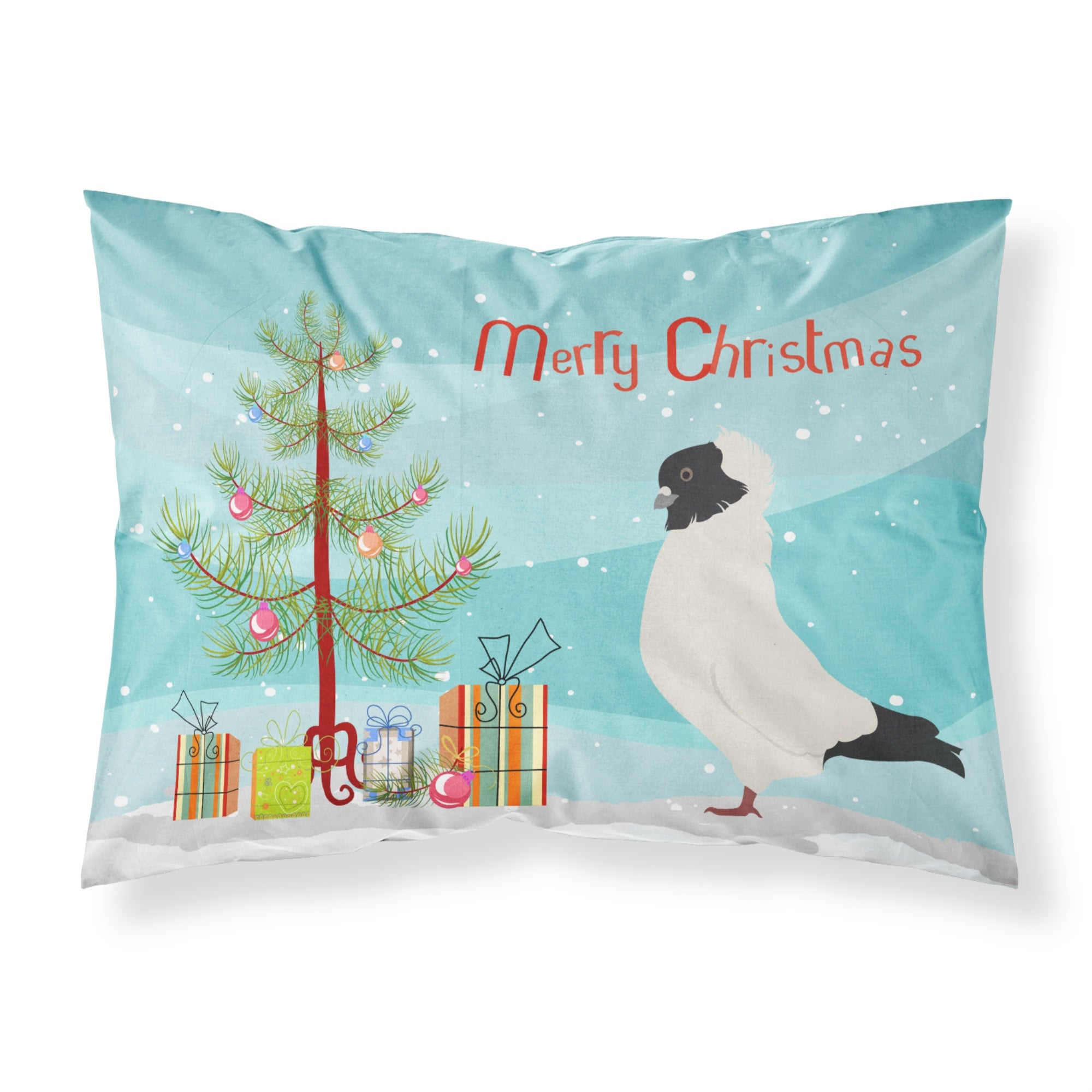 'Caroline'S Treasures ''Nun Pigeon Christmas'' Pillowcase, Standard, Multicolor'
