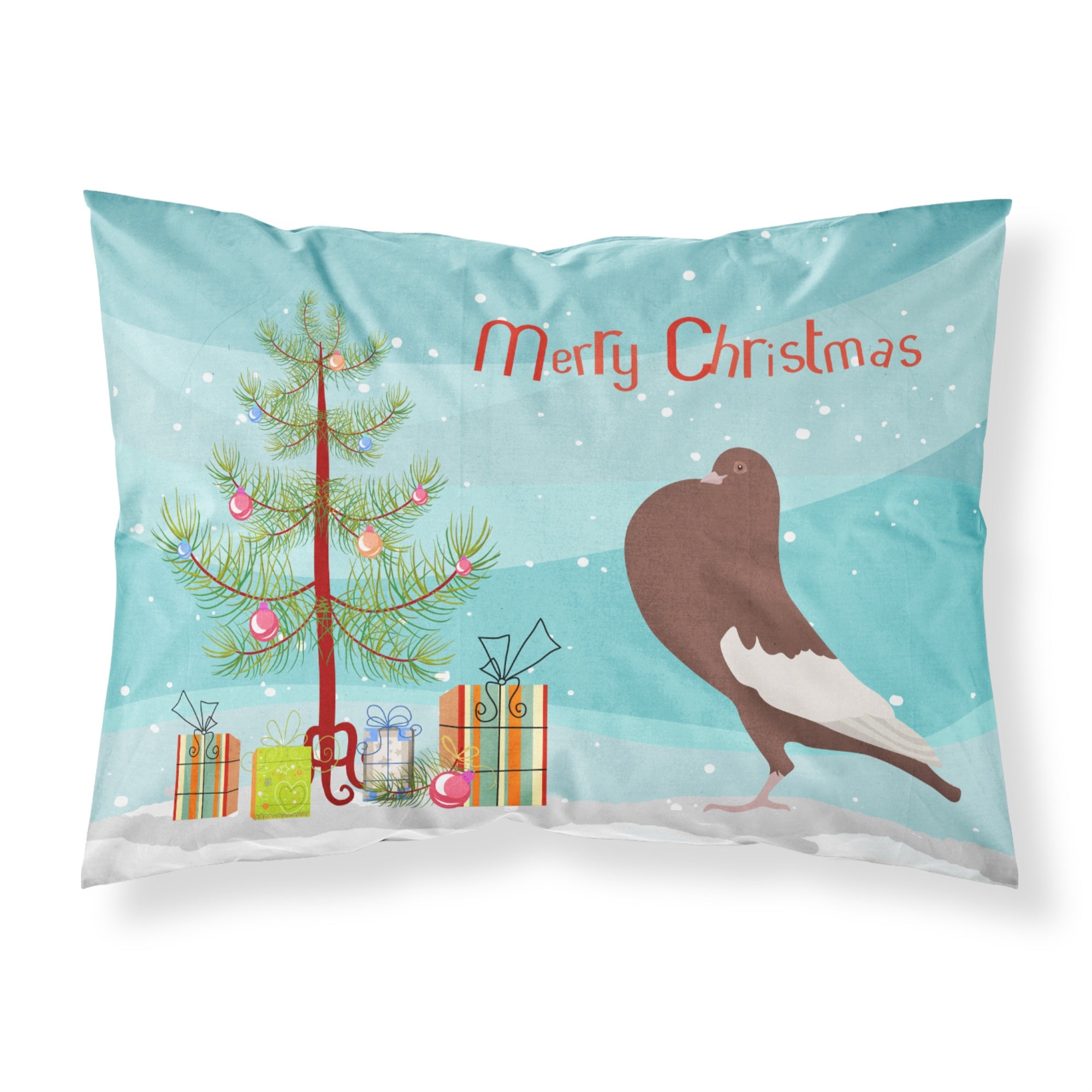 'Caroline'S Treasures English Pouter Pigeon Christmas Pillowcase, Standard, Multicolor'