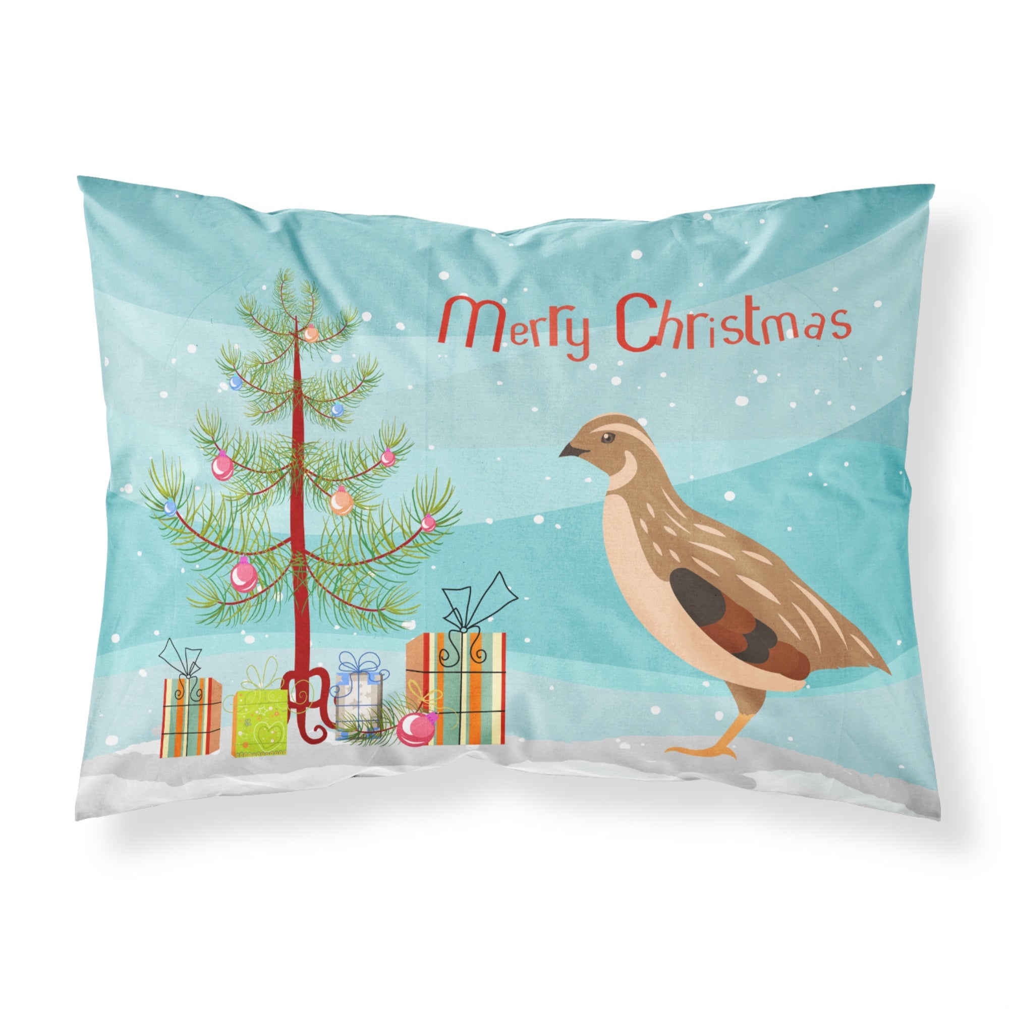 'Caroline'S Treasures Golden Phoenix Quail Christmas Pillowcase, Standard, Multicolor'