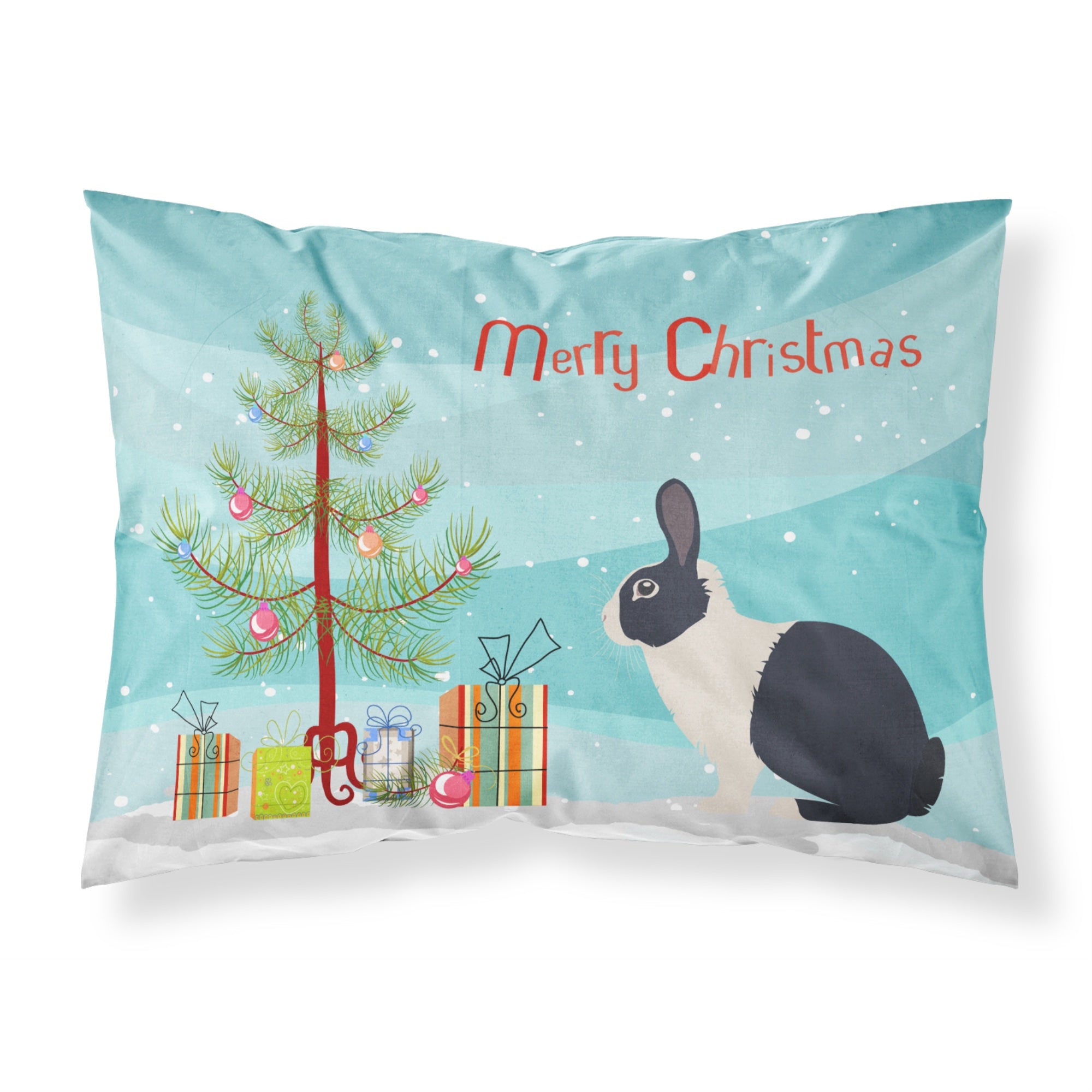 'Caroline'S Treasures Dutch Rabbit Christmas Pillowcase, Standard, Multicolor'