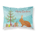 'Caroline'S Treasures Rex Rabbit Christmas Pillowcase, Standard, Multicolor'