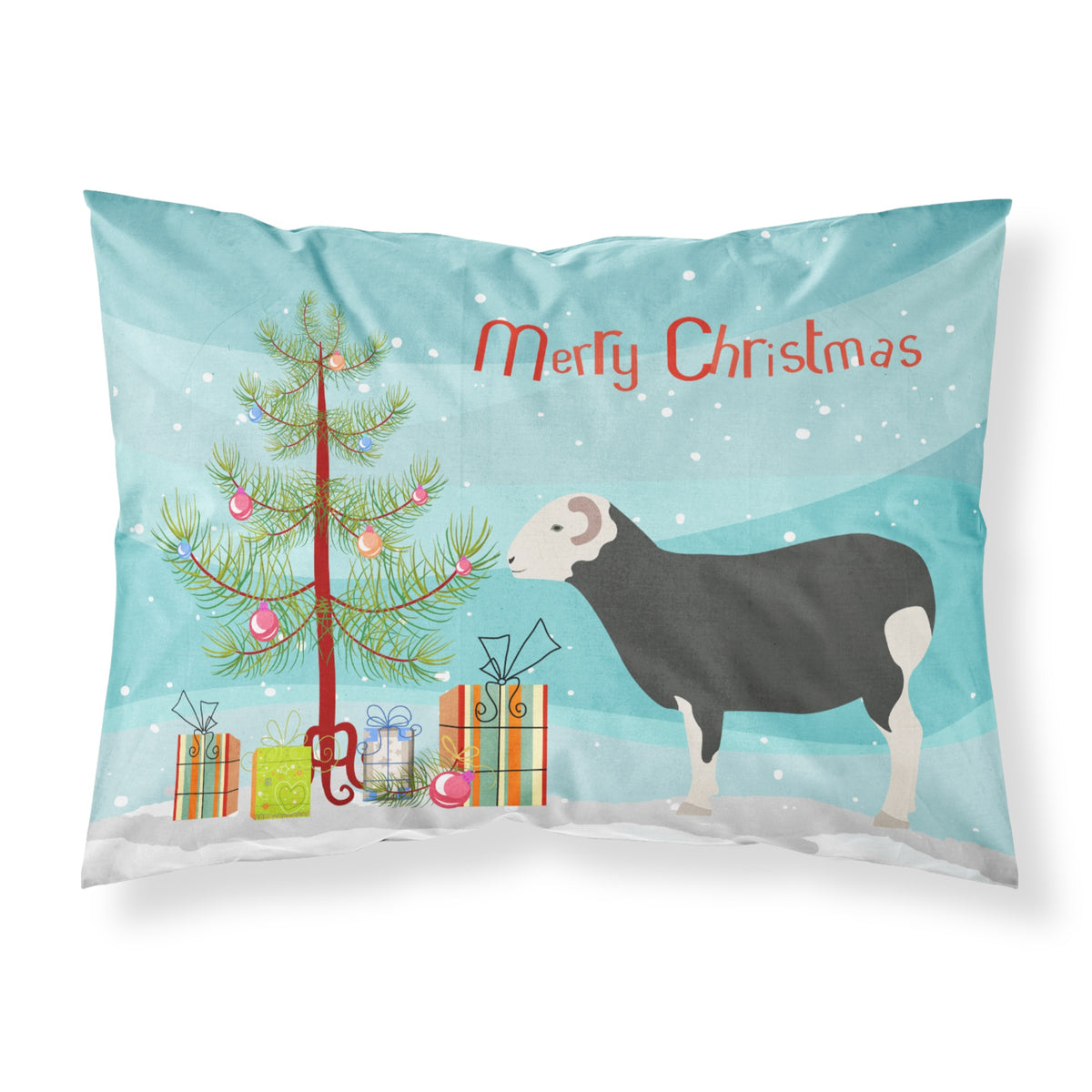 'Caroline'S Treasures Herwick Sheep Christmas Pillowcase, Standard, Multicolor'