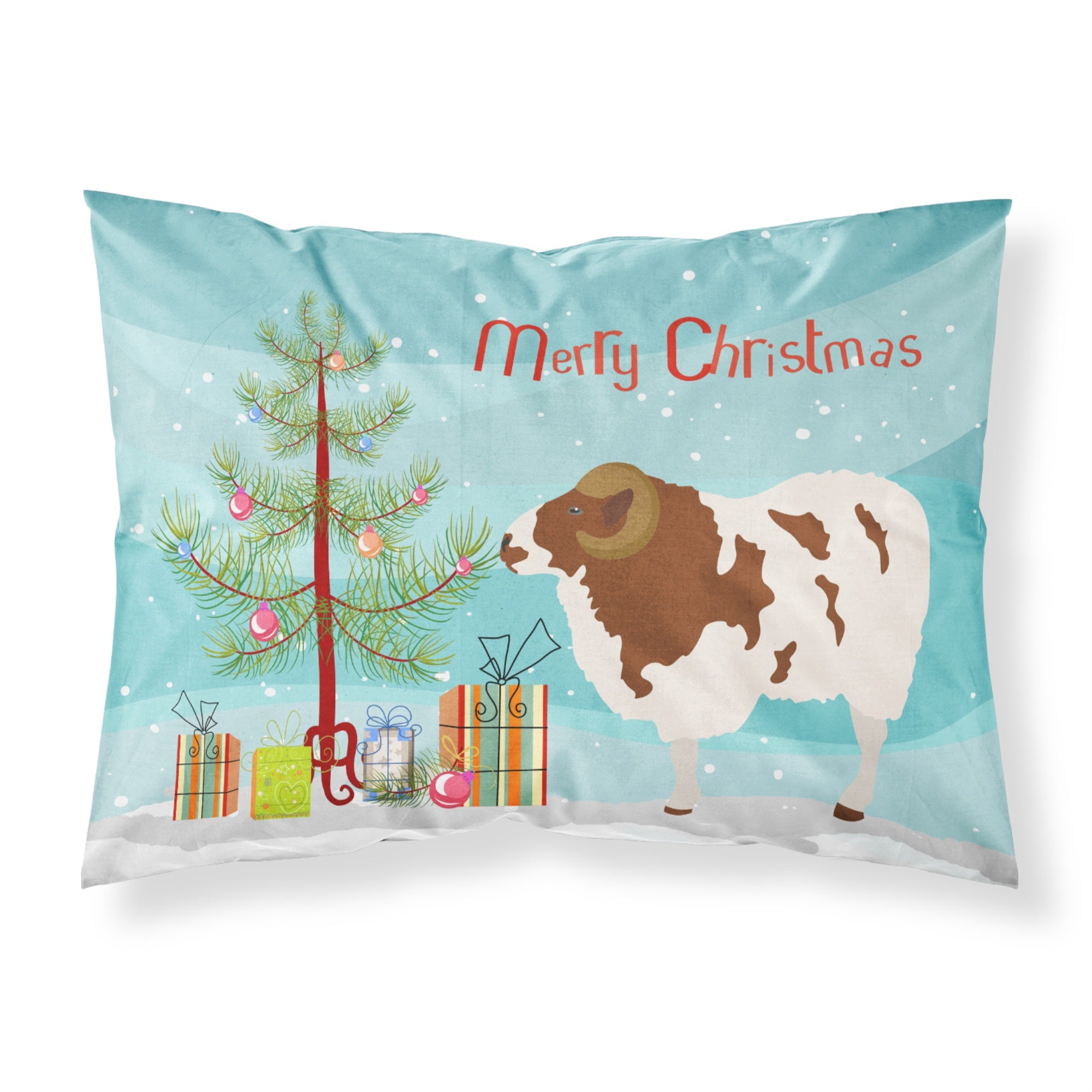 'Caroline'S Treasures Jacob Sheep Christmas Pillowcase, Standard, Multicolor'