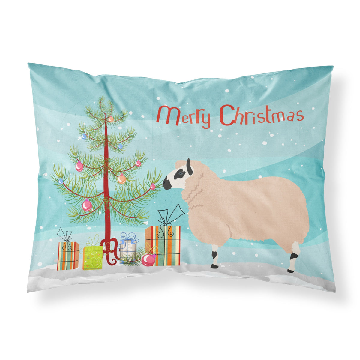'Caroline'S Treasures Kerry Hill Sheep Christmas Pillowcase, Standard, Multicolor'