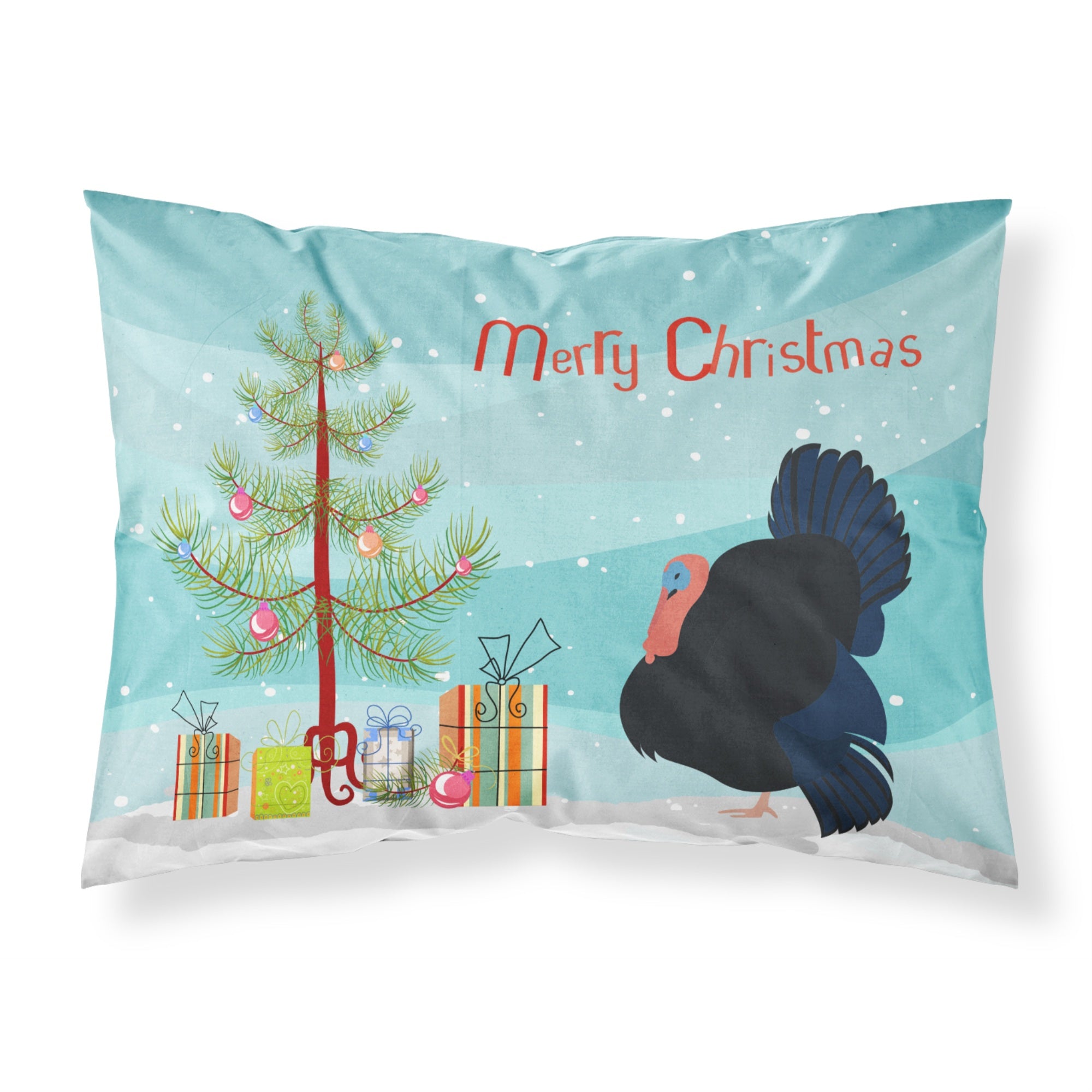 'Caroline'S Treasures Norfolk Black Turkey Christmas Pillowcase, Standard, Multicolor'