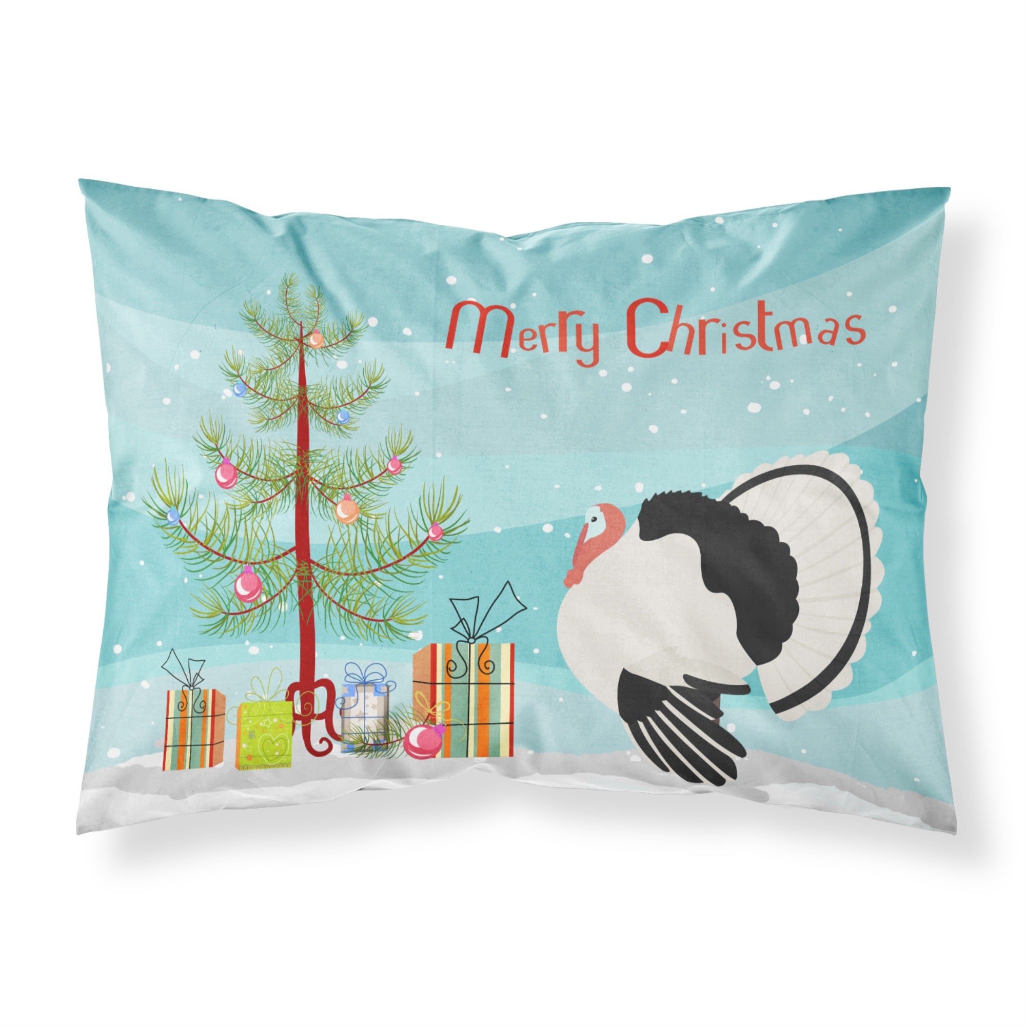 'Caroline'S Treasures Royal Palm Turkey Christmas Pillowcase, Standard, Multicolor'