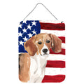 CarolineS Treasures Beagle Patriotic Metal Print, 16 Inch  Inch  X 12 Inch  Inch , Multicolor