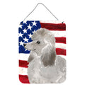 CarolineS Treasures Grey Standard Poodle Patriotic Metal Print, 16 Inch  Inch  X 12 Inch  Inch , Multicolor