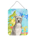 CarolineS Treasures Staffordshire Bull Terrier Christmas Metal Print, 16 Inch  Inch  X 12 Inch  Inch , Multicolor