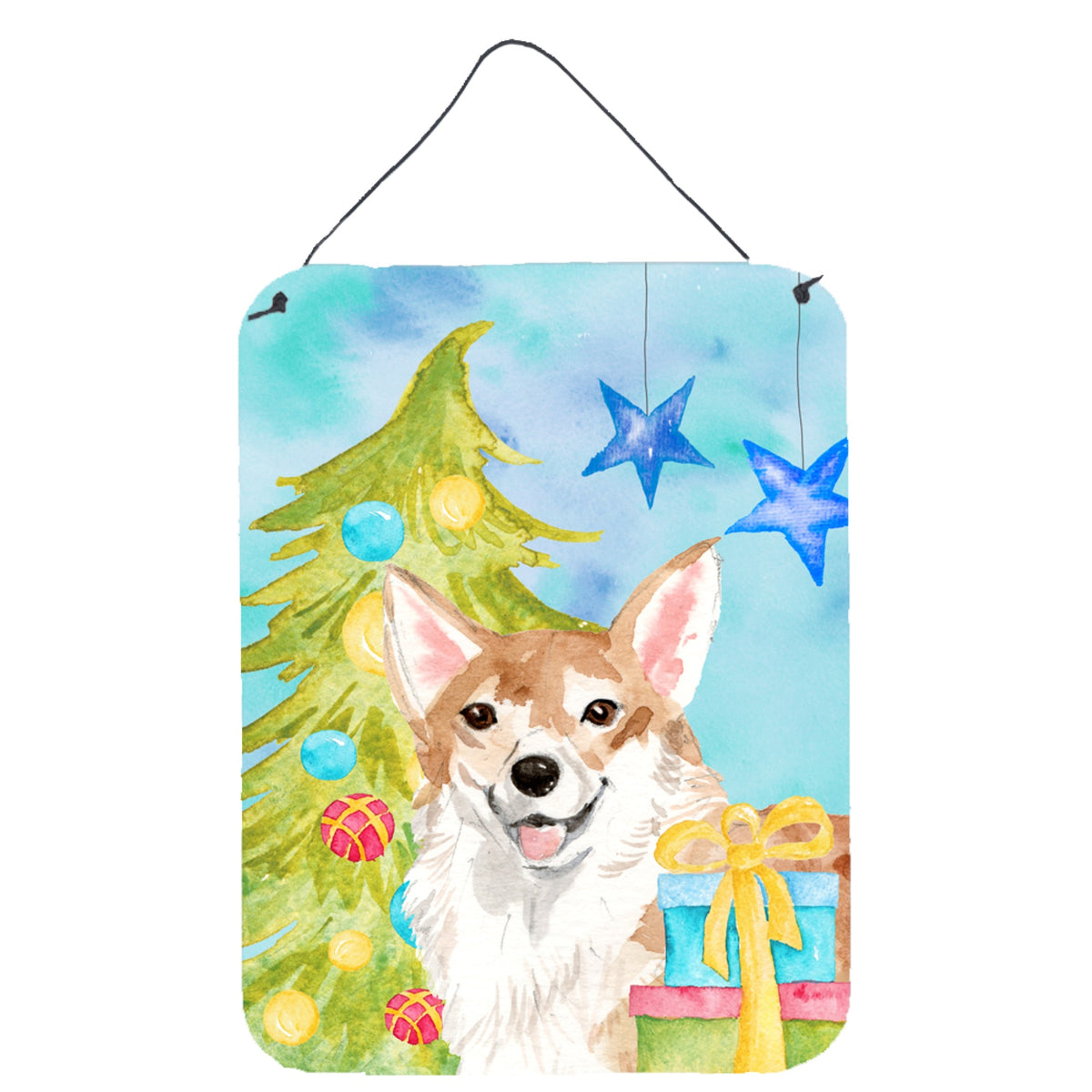CarolineS Treasures Corgi Christmas Metal Print, 16 Inch  Inch  X 12 Inch  Inch , Multicolor