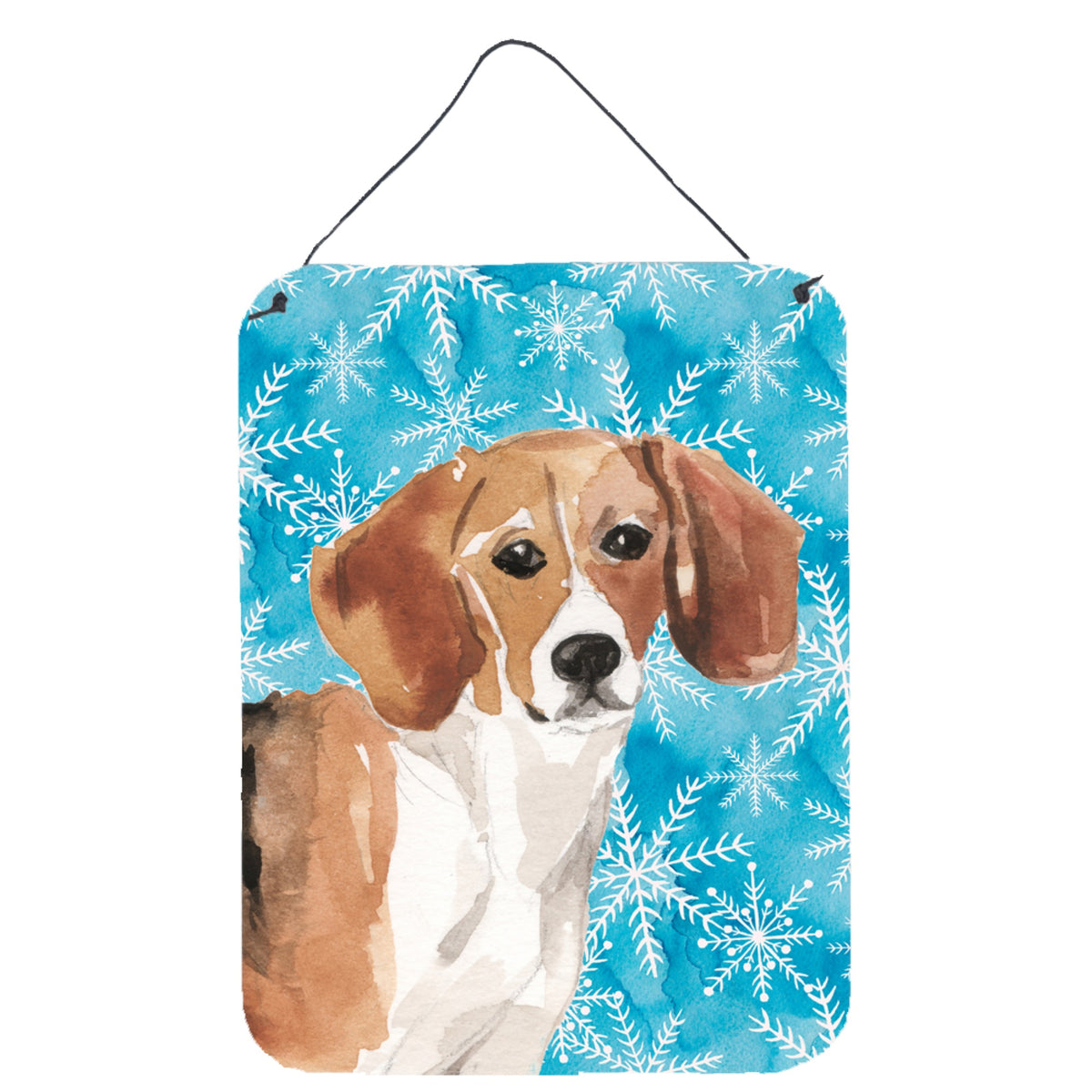 CarolineS Treasures Beagle Winter Metal Print, 16 Inch  Inch  X 12 Inch  Inch , Multicolor