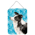 CarolineS Treasures Border Collie Winter Metal Print, 16 Inch  Inch  X 12 Inch  Inch , Multicolor