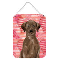 CarolineS Treasures Chocolate Labrador Love Metal Print, 16 Inch  Inch  X 12 Inch  Inch , Multicolor