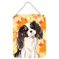 CarolineS Treasures Tricolor Cavalier Spaniel Fall Metal Print, 16 Inch  Inch  X 12 Inch  Inch , Multicolor