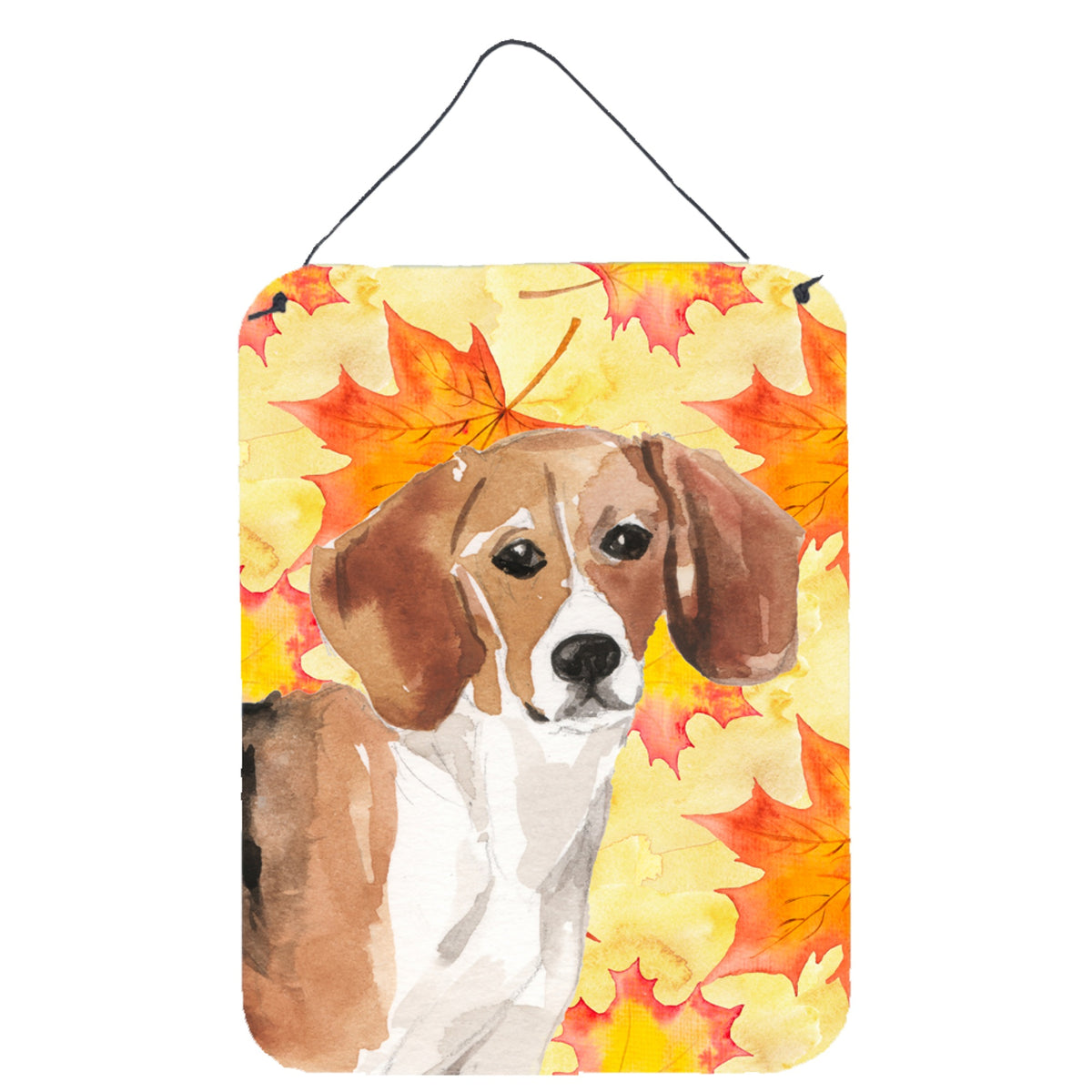 CarolineS Treasures Beagle Fall Metal Print, 16 Inch  Inch  X 12 Inch  Inch , Multicolor