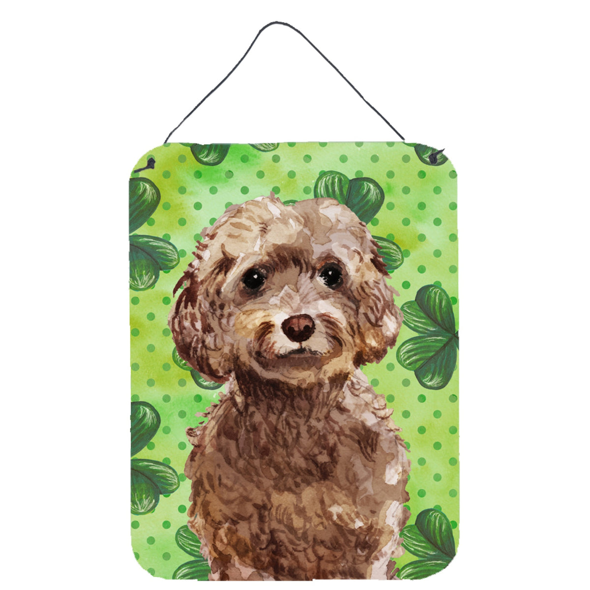 CarolineS Treasures Brown Cockapoo St. PatrickS Metal Print, 16 Inch  Inch  X 12 Inch  Inch , Multicolor