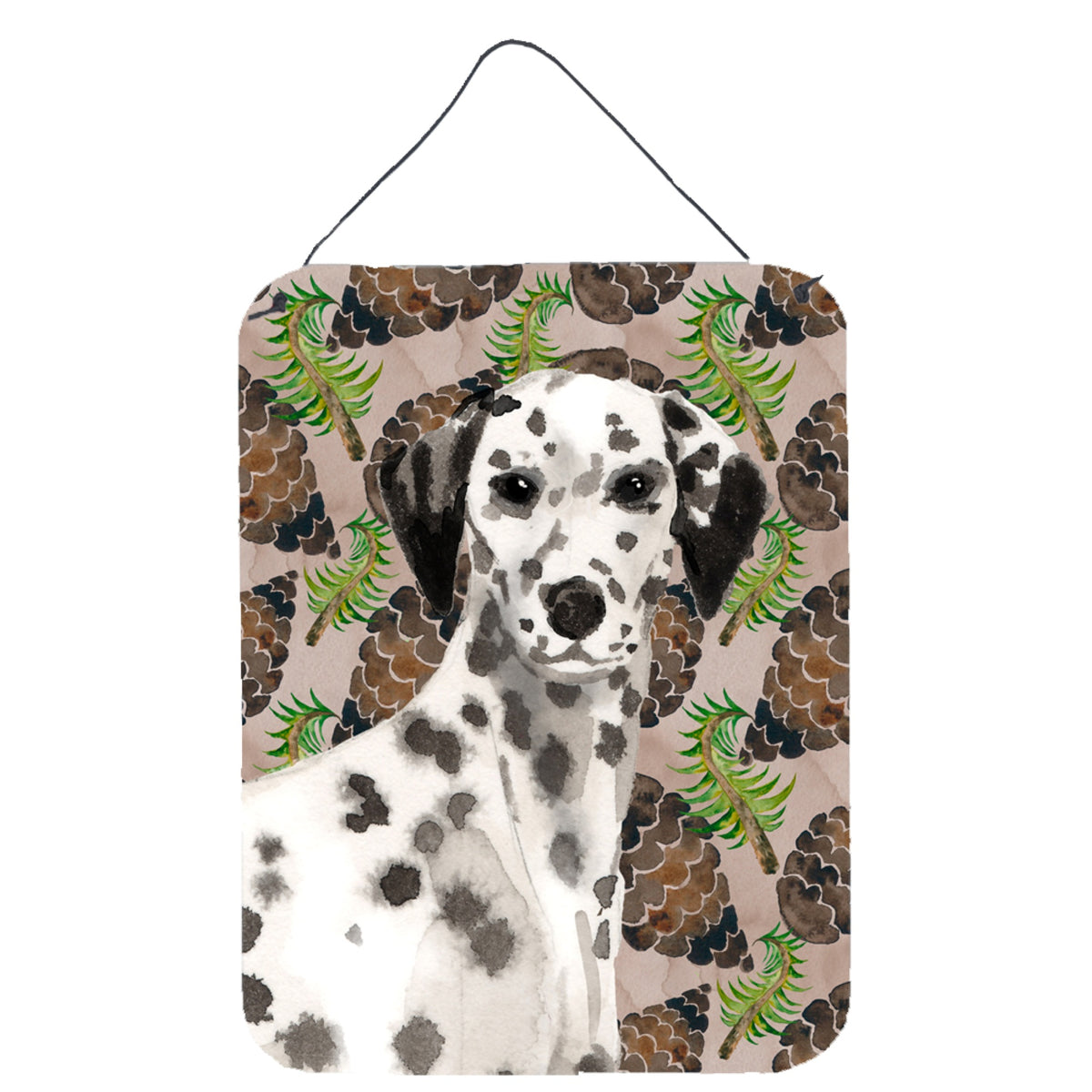 CarolineS Treasures Dalmatian Pine Cones Metal Print, 16 Inch  Inch  X 12 Inch  Inch , Multicolor