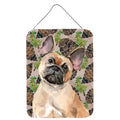 CarolineS Treasures Fawn French Bulldog Pine Cones Metal Print, 16 Inch  Inch  X 12 Inch  Inch , Multicolor