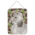 CarolineS Treasures Grey Standard Poodle Pine Cones Metal Print, 16 Inch  Inch  X 12 Inch  Inch , Multicolor