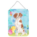 CarolineS Treasures Brittany Spaniel Easter Metal Print, 16 Inch  Inch  X 12 Inch  Inch , Multicolor