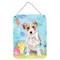 CarolineS Treasures Wire Hair Jack Russell Easter Metal Print, 16 Inch  Inch  X 12 Inch  Inch , Multicolor
