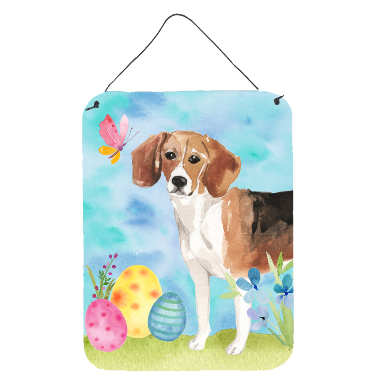 CarolineS Treasures Beagle Easter Metal Print, 16 Inch  Inch  X 12 Inch  Inch , Multicolor