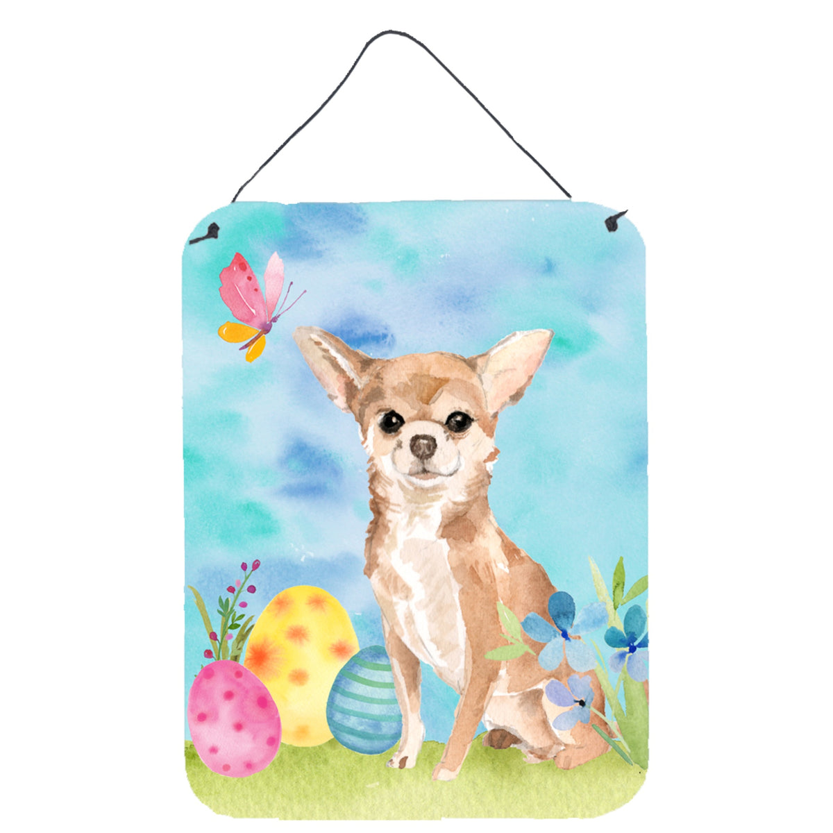 CarolineS Treasures Chihuahua Easter Metal Print, 16 Inch  Inch  X 12 Inch  Inch , Multicolor