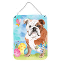 CarolineS Treasures English Bulldog Easter Metal Print, 16 Inch  Inch  X 12 Inch  Inch , Multicolor