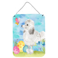 CarolineS Treasures White Standard Poodle Easter Metal Print, 16 Inch  Inch  X 12 Inch  Inch , Multicolor
