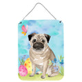 CarolineS Treasures Fawn Pug Easter Metal Print, 16 Inch  Inch  X 12 Inch  Inch , Multicolor