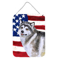 CarolineS Treasures Alaskan Malamute Patriotic Metal Print, 16 Inch  Inch  X 12 Inch  Inch , Multicolor