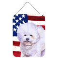 CarolineS Treasures Bichon Frise Patriotic Metal Print, 16 Inch  Inch  X 12 Inch  Inch , Multicolor