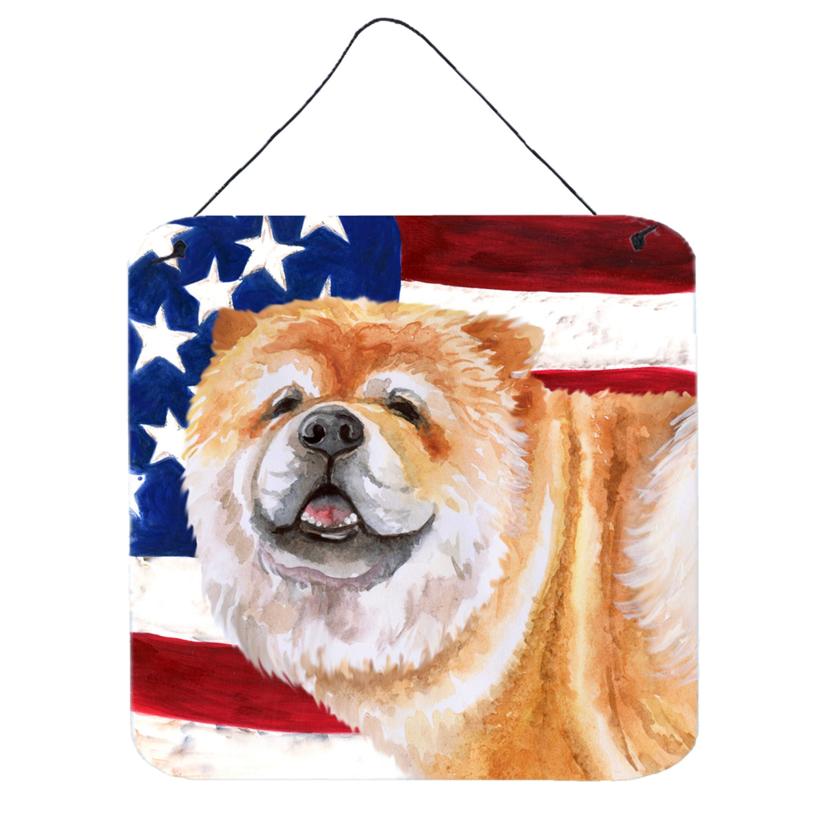 CarolineS Treasures Cane Corso Patriotic Metal Print, 6H X 6W, Usa American Flag
