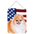 CarolineS Treasures Pomeranian #2 Patriotic Metal Print, 16 Inch  Inch  X 12 Inch  Inch , Multicolor