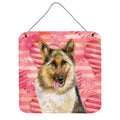CarolineS Treasures German Shepherd Metal Print, 6H X 6W, Love Is A Dog