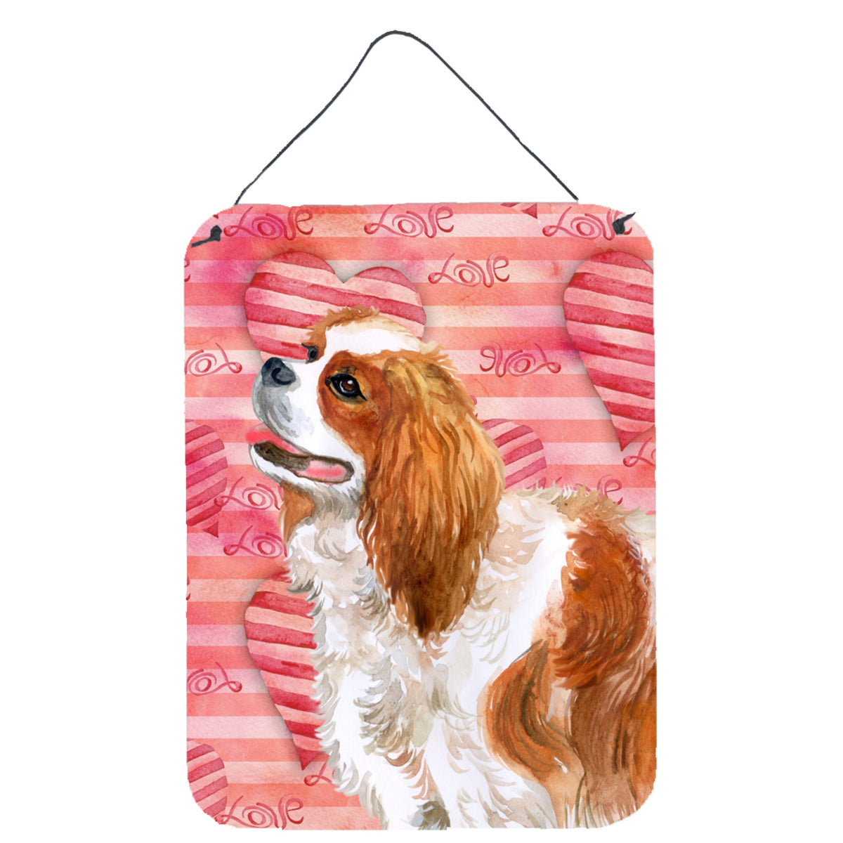 CarolineS Treasures Cavalier Spaniel Love Metal Print, 16 Inch  Inch  X 12 Inch  Inch , Multicolor