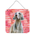 CarolineS Treasures Weimaraner Metal Print, 6H X 6W, Love Is A Dog