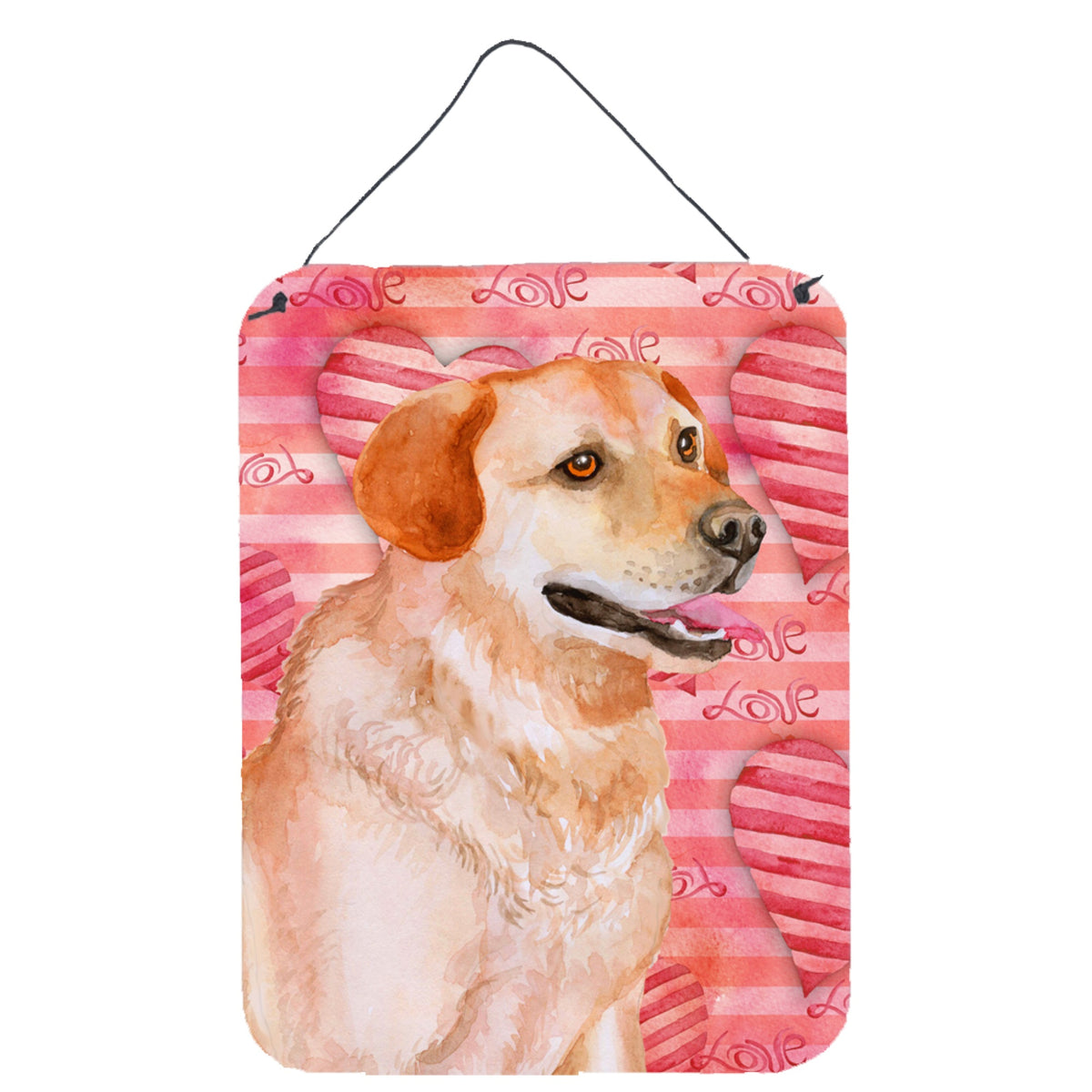 CarolineS Treasures Labrador Retriever Love Metal Print, 16 Inch  Inch  X 12 Inch  Inch , Multicolor