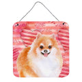 CarolineS Treasures Pomeranian #2 Metal Print, 6H X 6W, Love Is A Dog